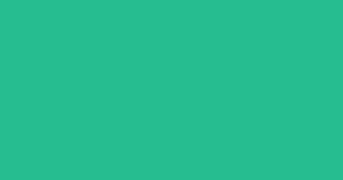 #26bc8f jungle green color image