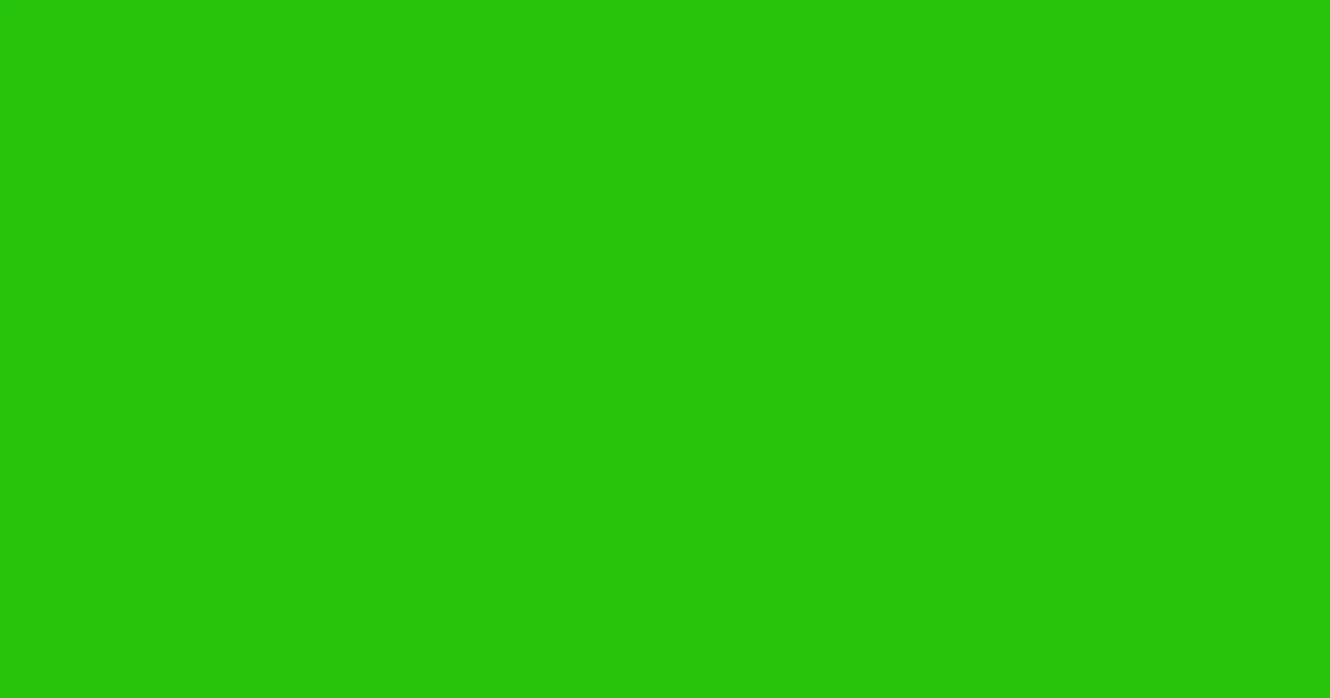 #26c40b slimy green color image