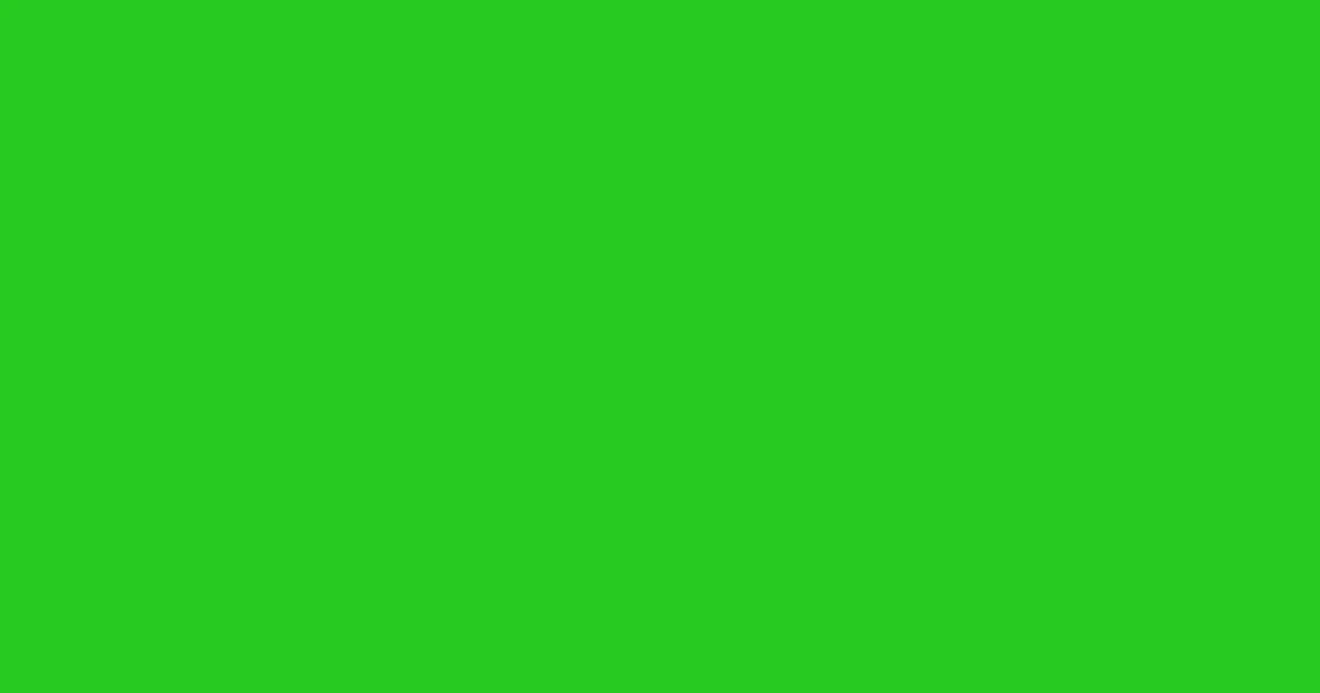 #26ca22 slimy green color image