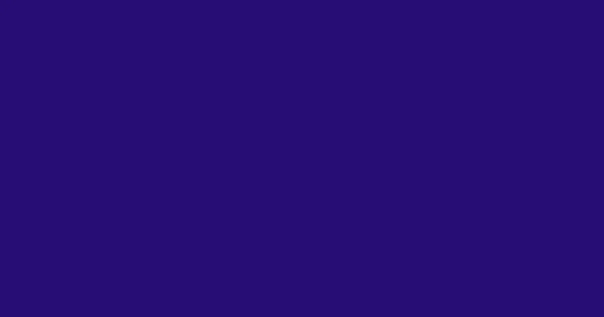 #270d74 persian indigo color image