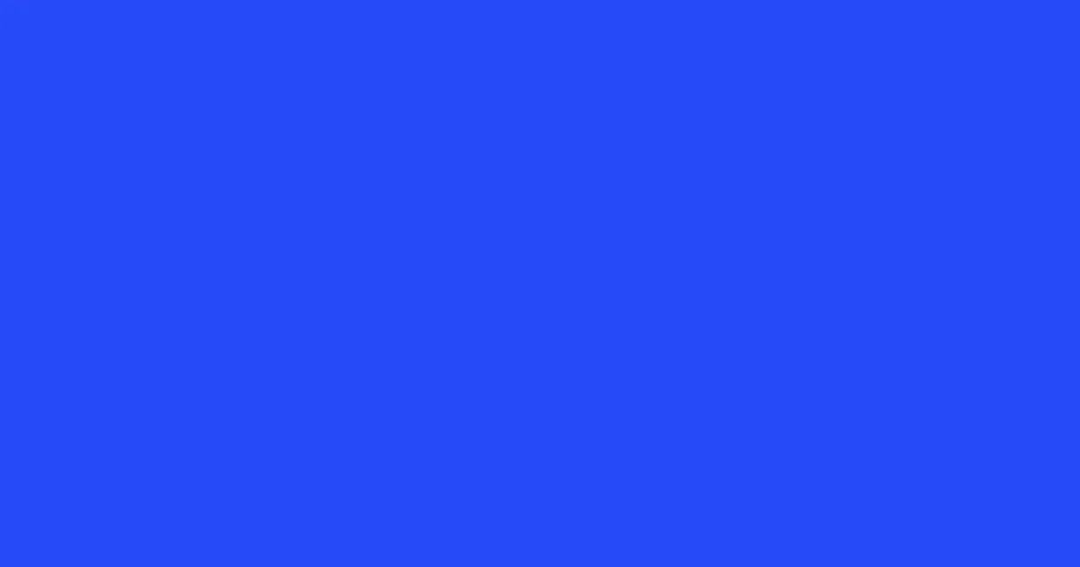 #274afa blue color image