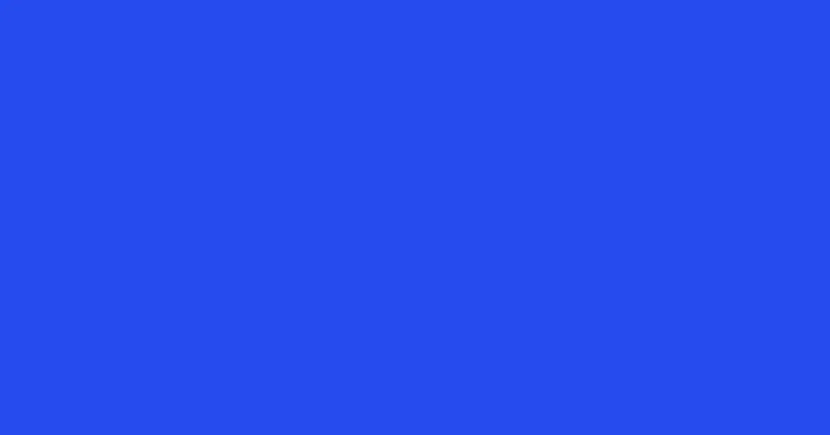 #274bee royal blue color image