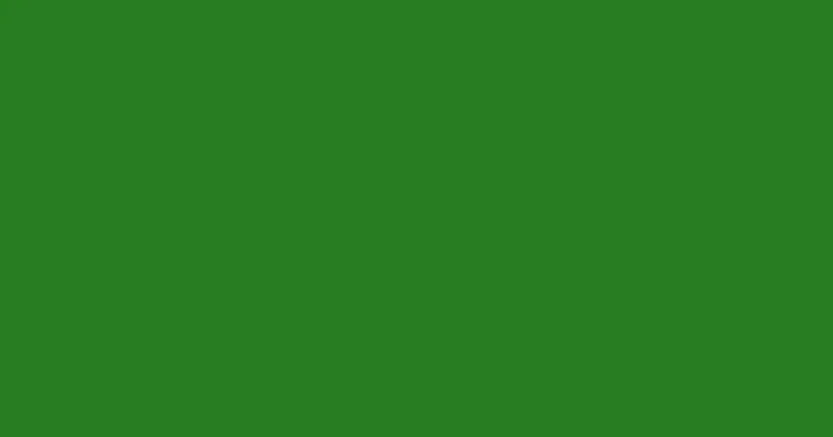 #277d20 forest green color image