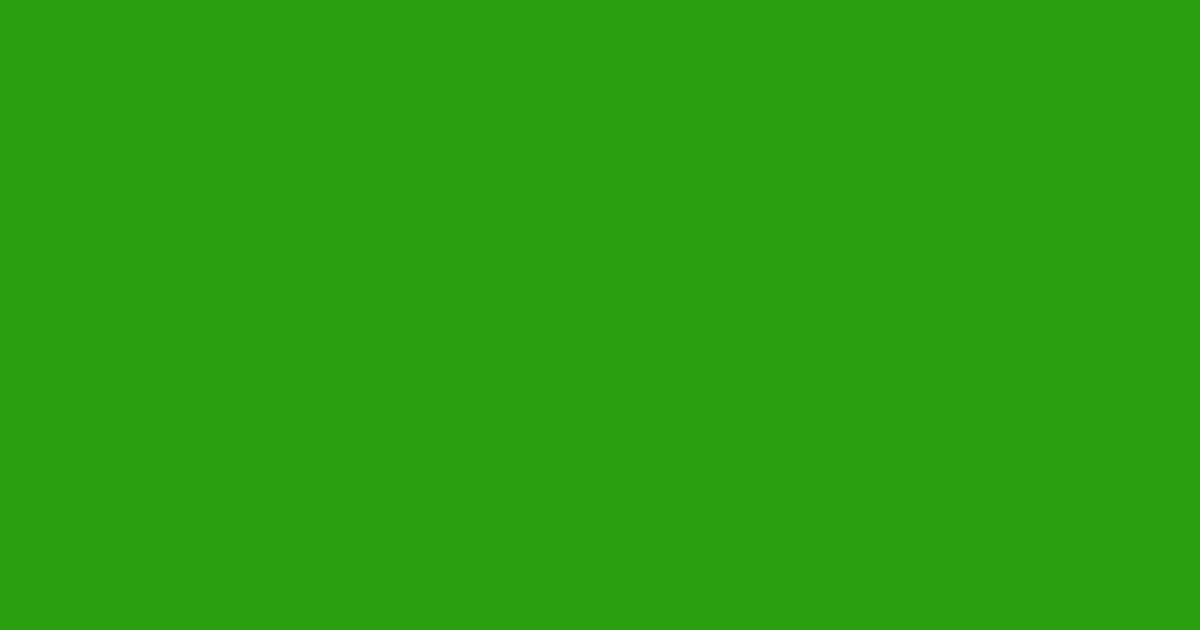 #279f0e slimy green color image