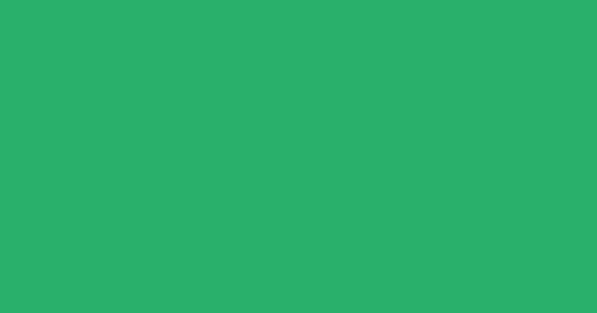 #27b169 jungle green color image