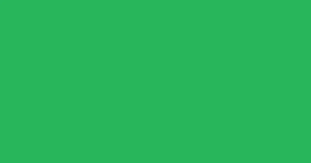 #27b65a green color image