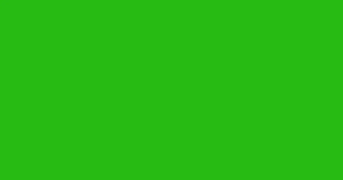#27ba13 slimy green color image