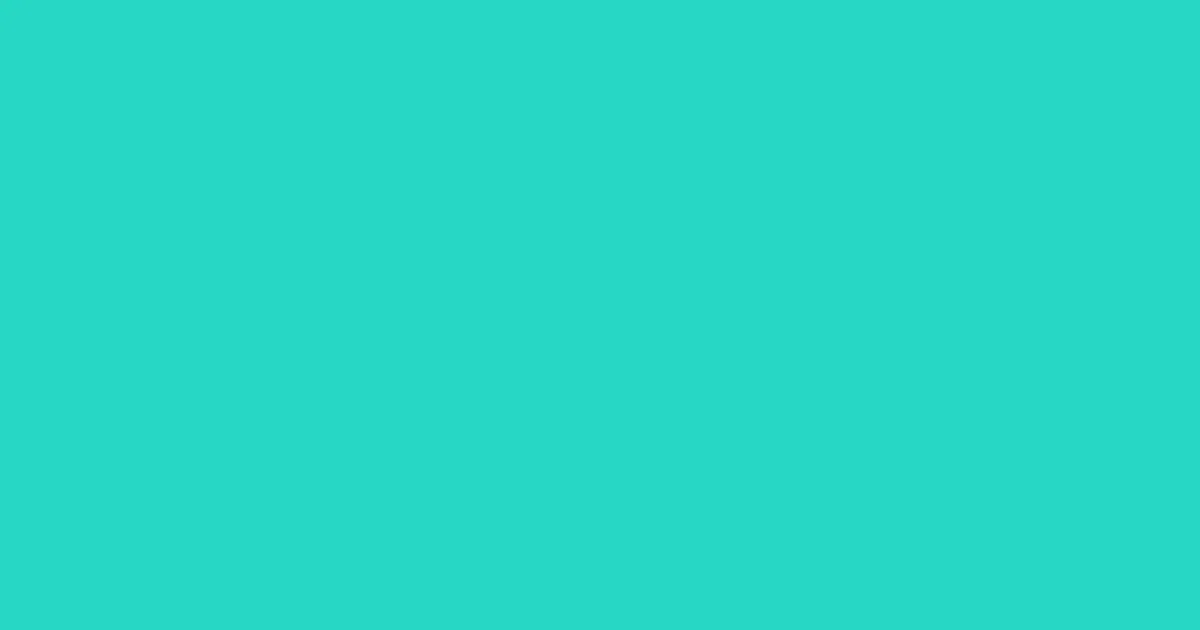 27d7c5 - Turquoise Color Informations