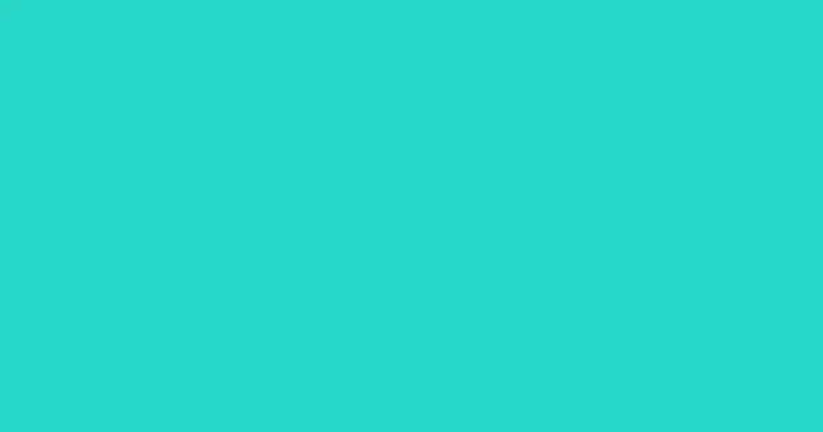 #27d7c8 turquoise color image