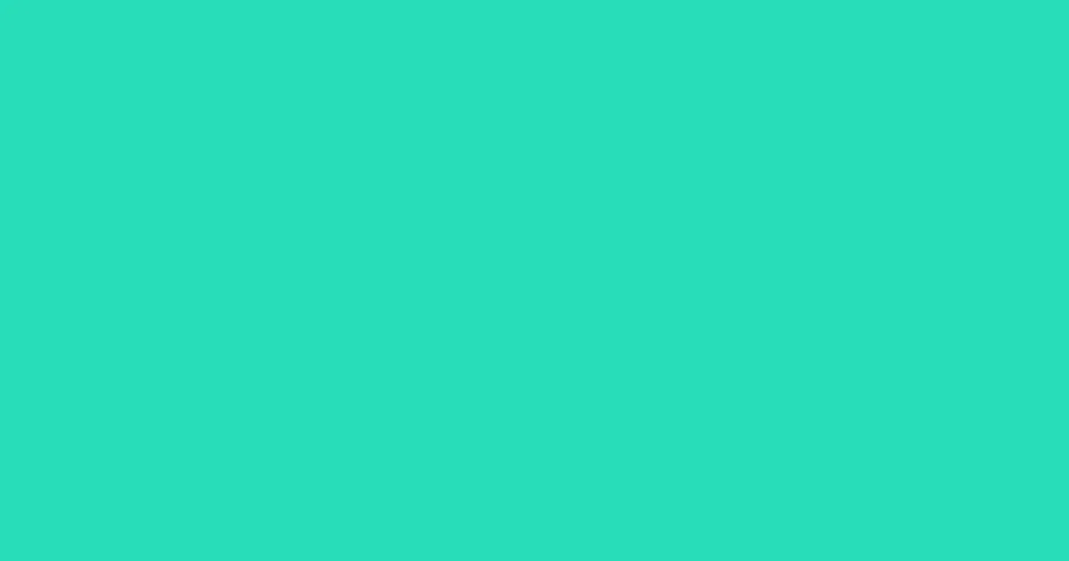#27ddb9 turquoise color image