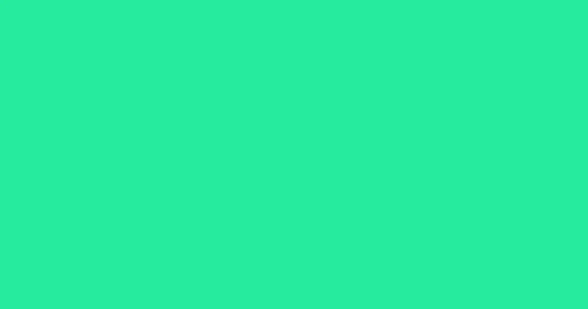#27ec9d caribbean green color image