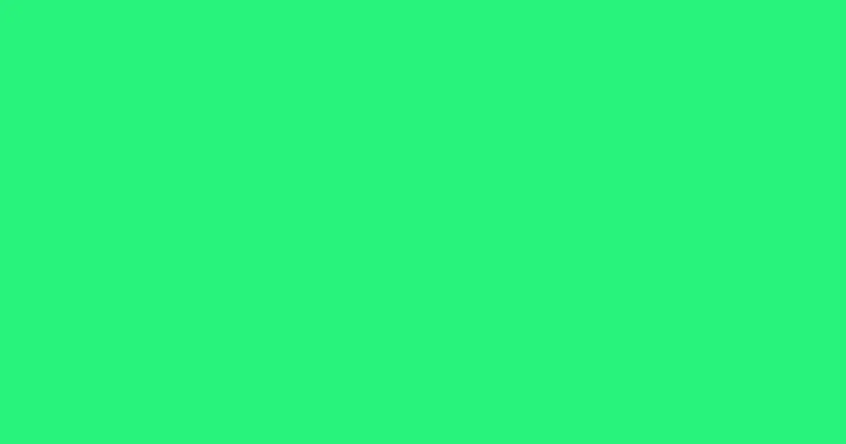 #27f37c spring green color image