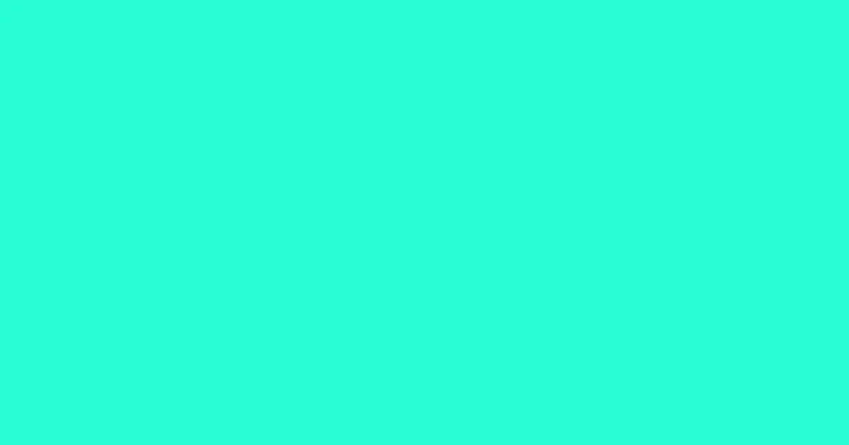 #27fdd5 bright turquoise color image