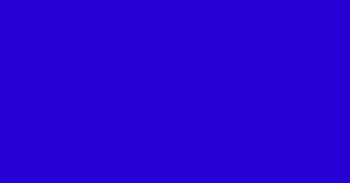 #2800d6 dark blue color image