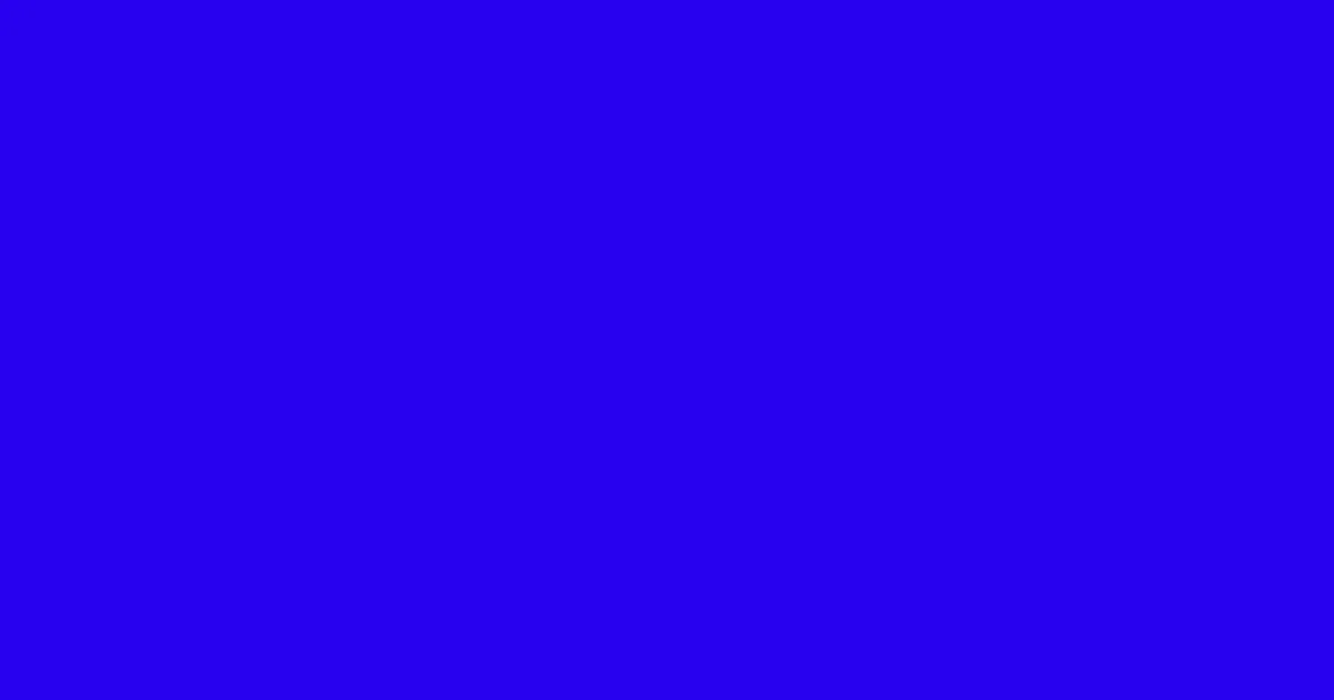 #2800ee blue color image