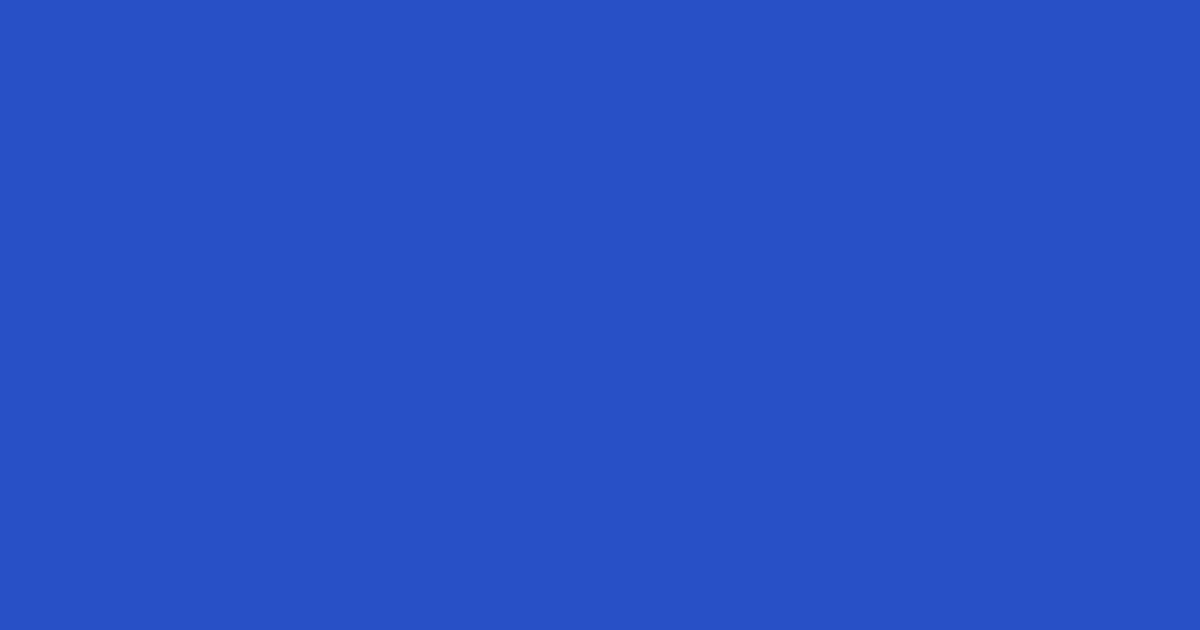 #2850c6 cerulean blue color image