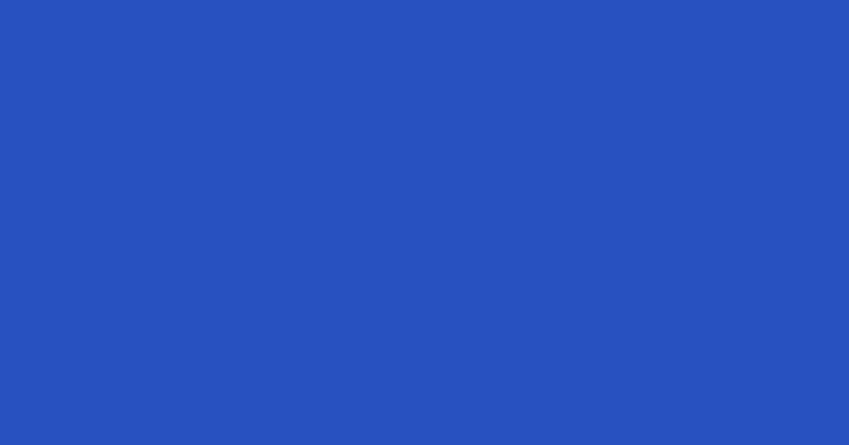 #2851c1 cerulean blue color image