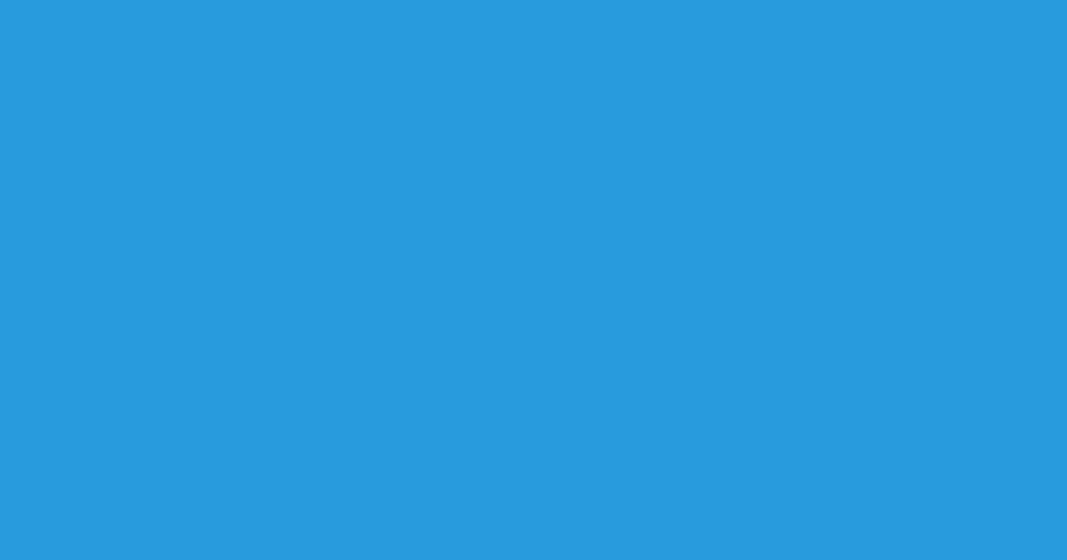 #289bdc curious blue color image