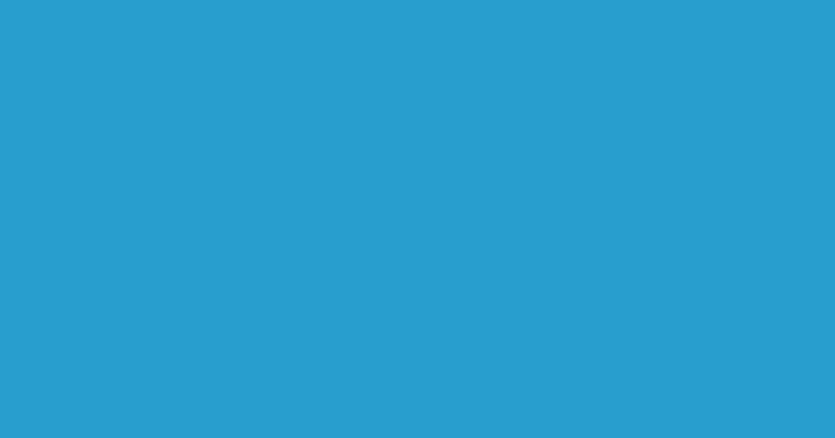 #289dcf curious blue color image