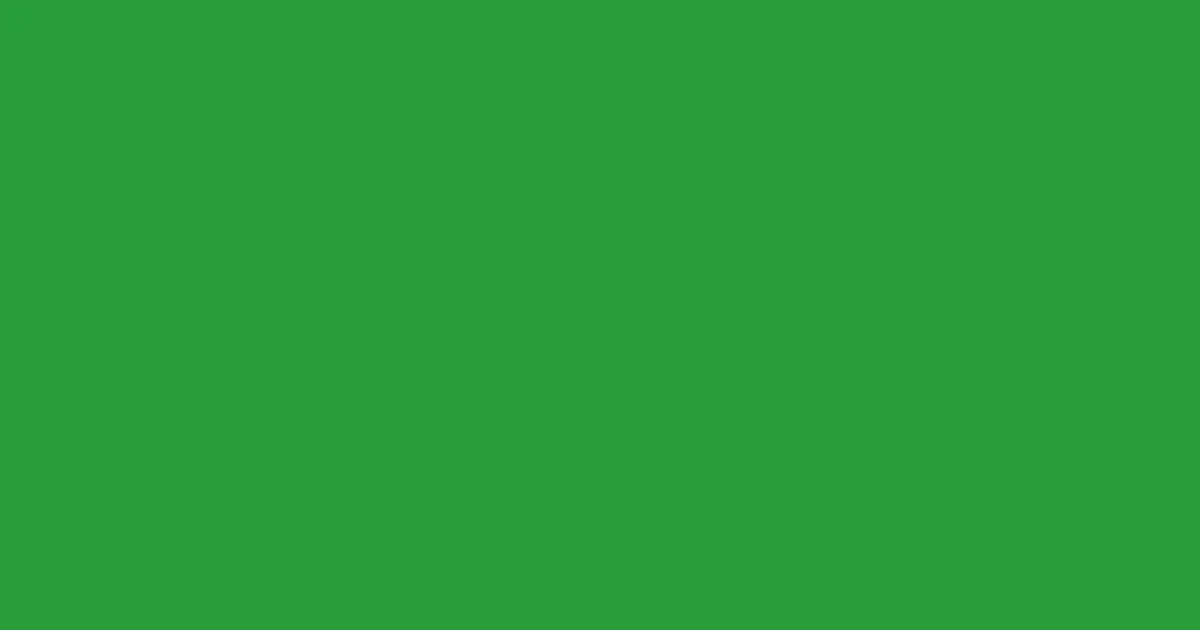 #289f3b forest green color image