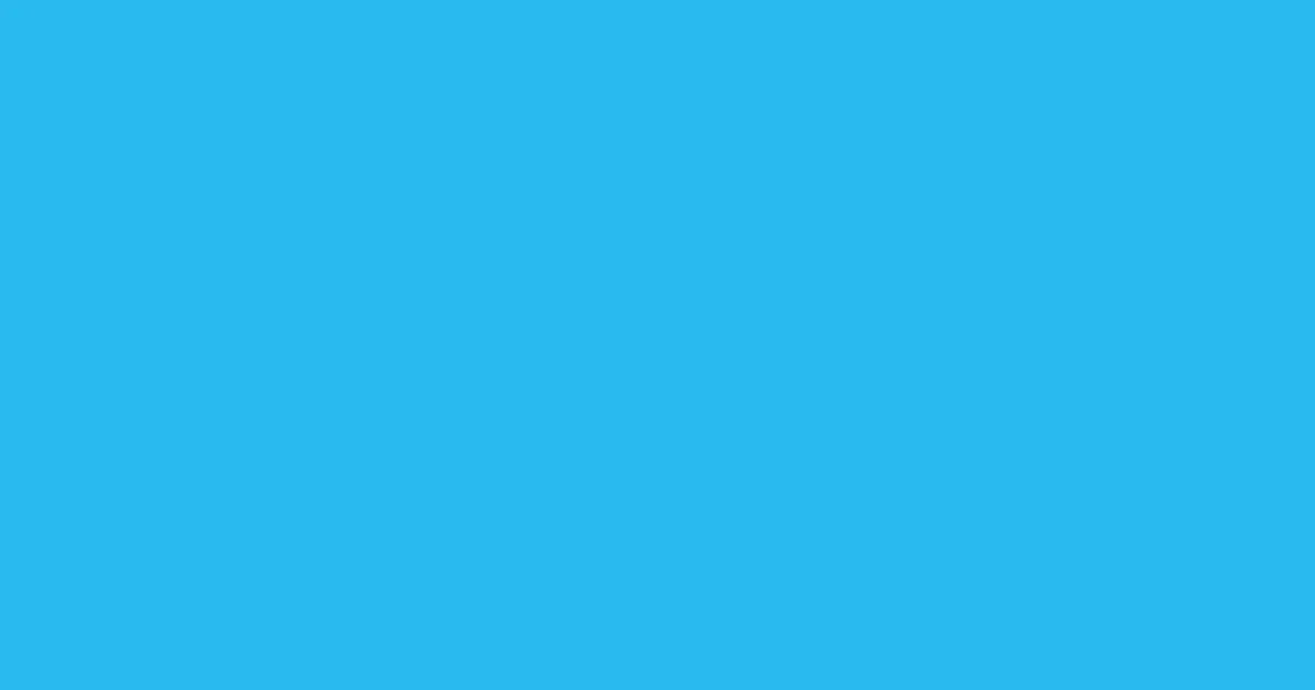 #28baef picton blue color image