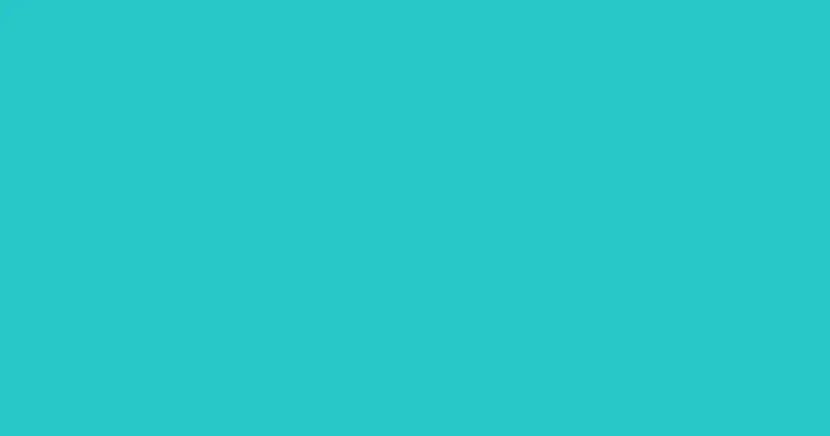 #28c7c7 turquoise color image