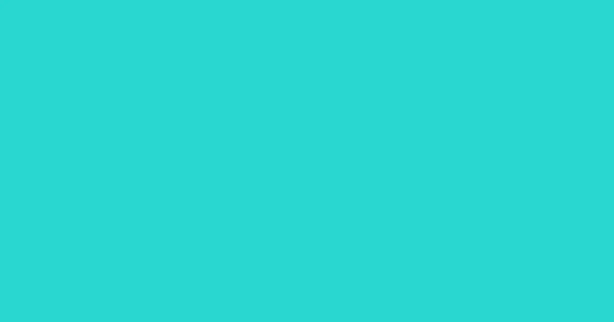 #28d6cf turquoise color image