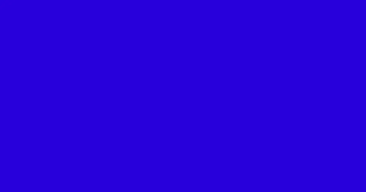#2900da dark blue color image