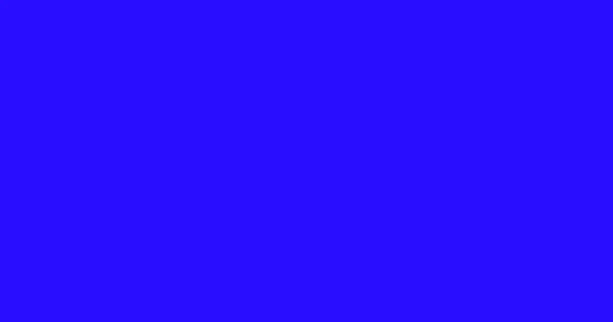 #290dff blue color image