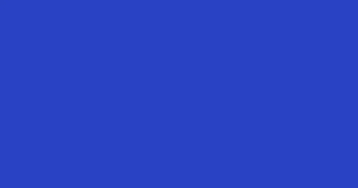 #2941c4 cerulean blue color image