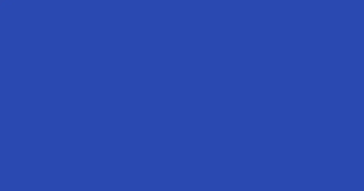 #2949b1 cerulean blue color image