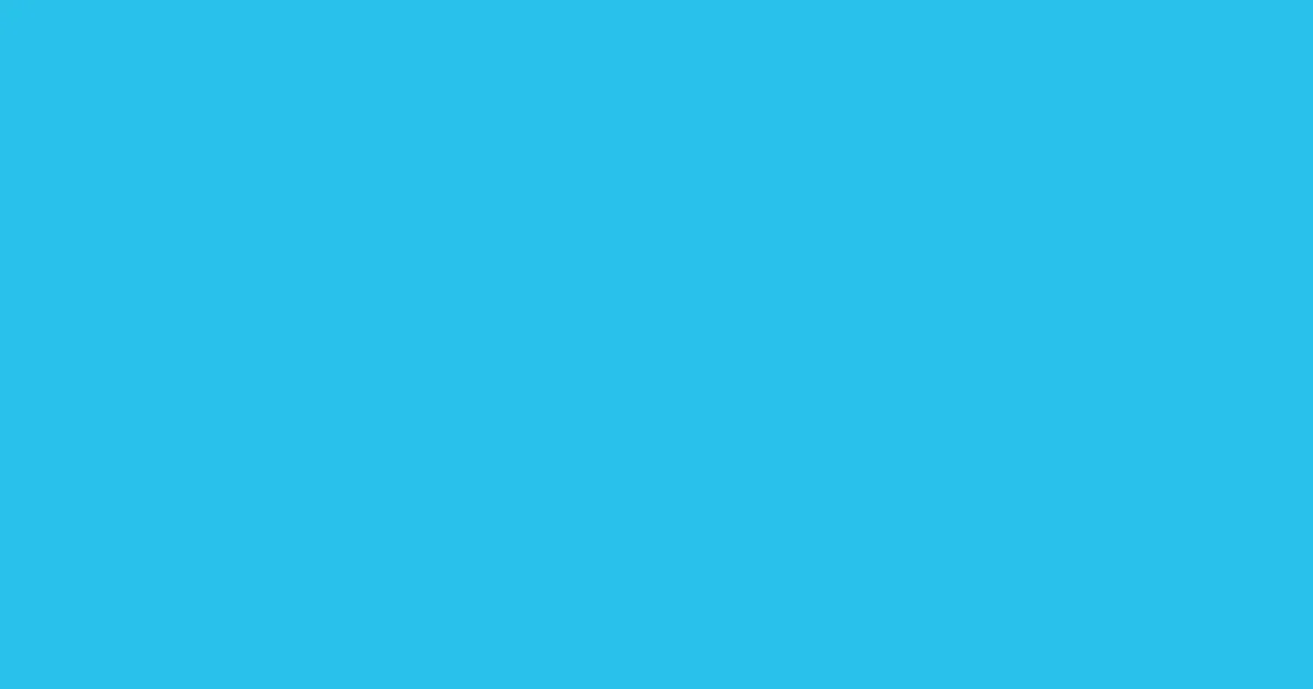#29c1ec picton blue color image