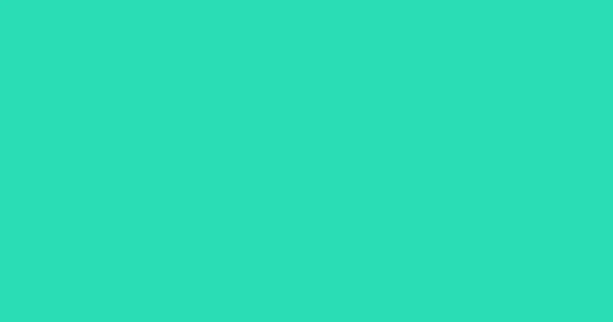 #29ddb5 turquoise color image