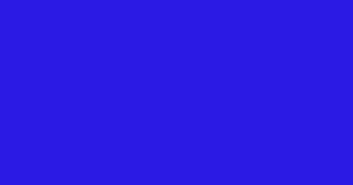 #2a1ae2 persian blue color image