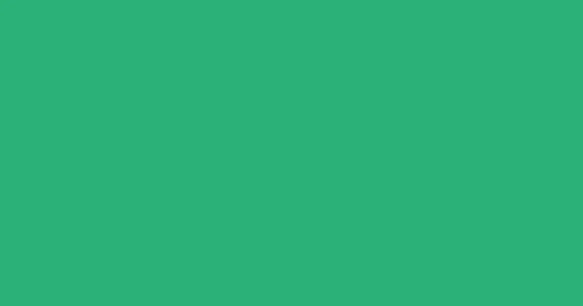 #2ab178 jungle green color image
