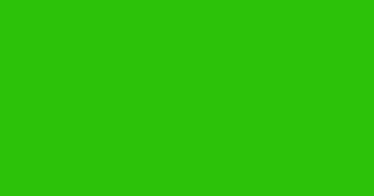 #2ac30a slimy green color image