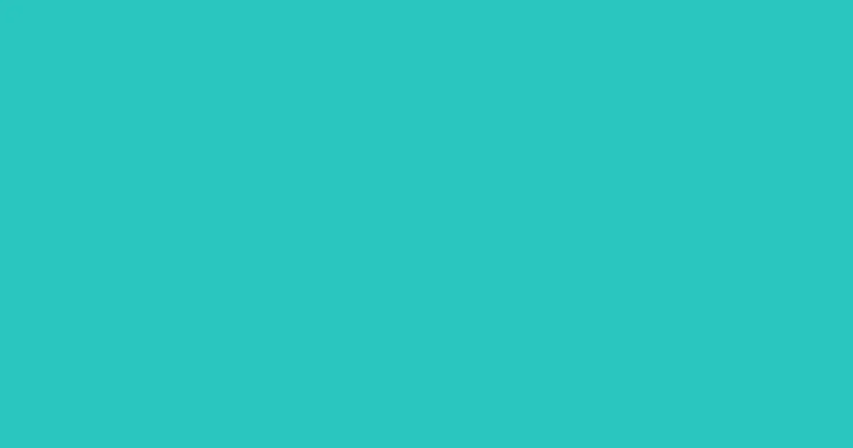 #2ac5be turquoise color image