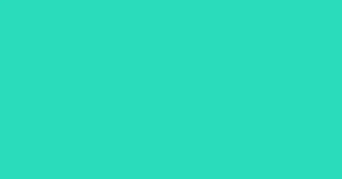 #2adbbc turquoise color image