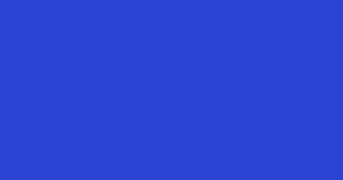 #2b43d4 cerulean blue color image