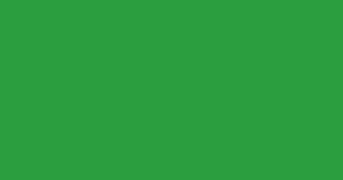 #2b9e3f sea green color image