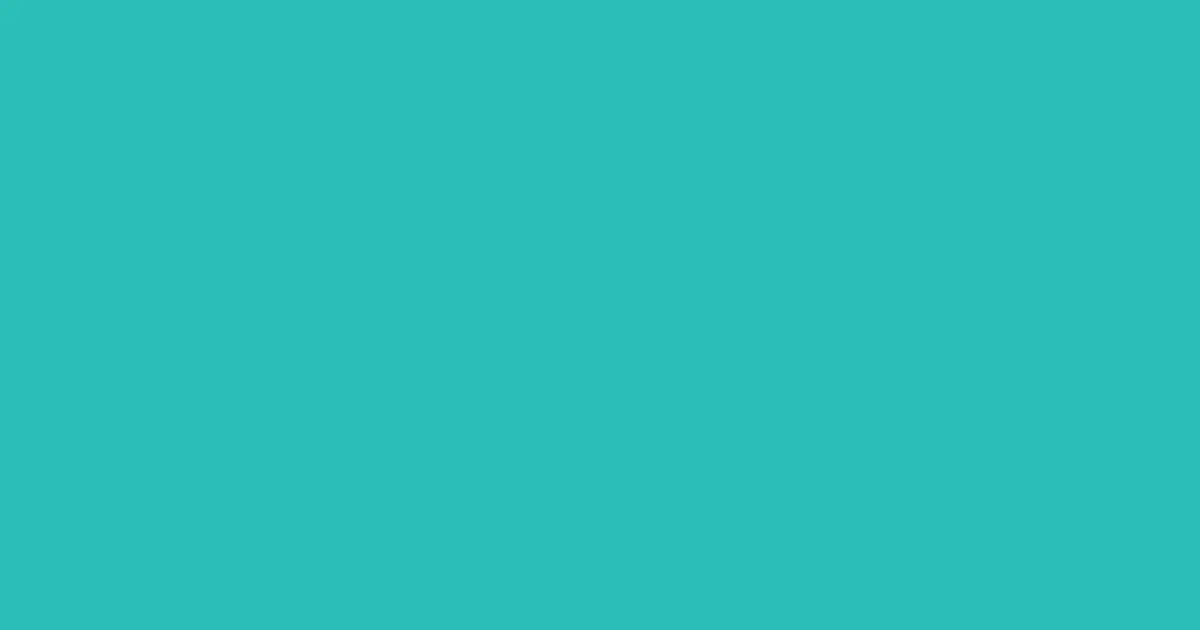 #2bbeb7 turquoise color image