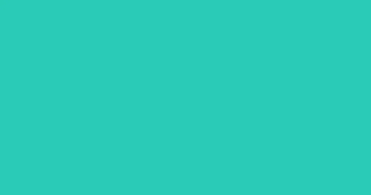 #2bcbb7 turquoise color image
