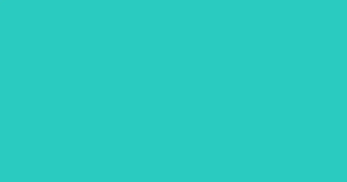 #2bcbc0 turquoise color image