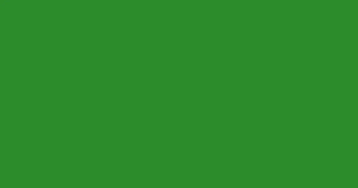 #2c8b2c forest green color image