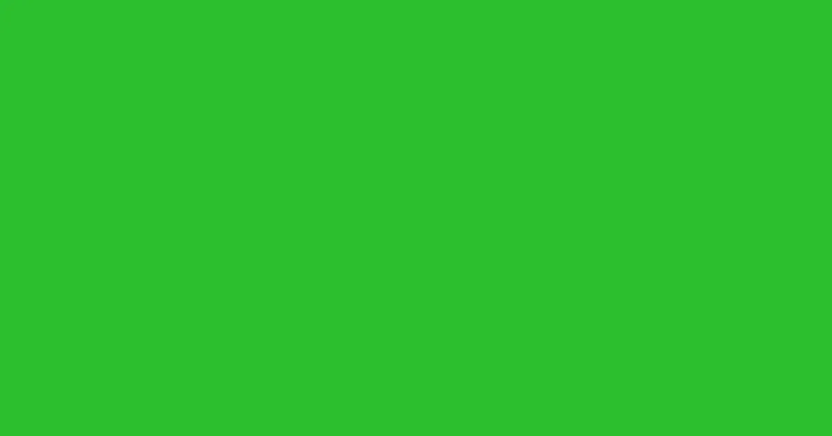 #2cbe2e forest green color image