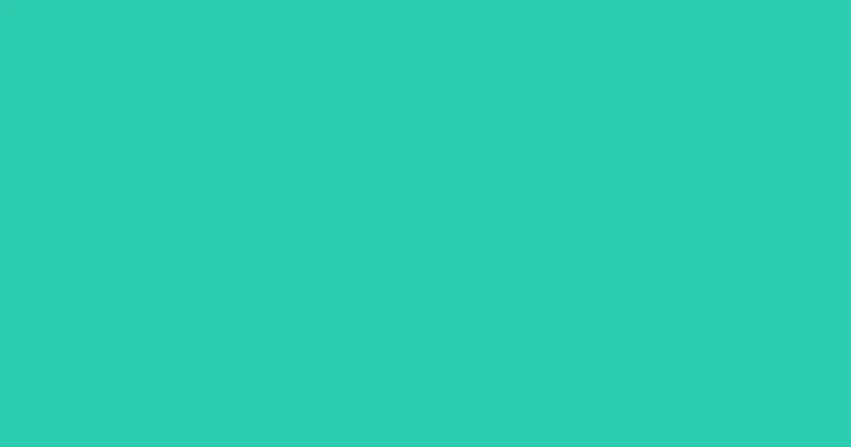 #2ccbaf turquoise color image
