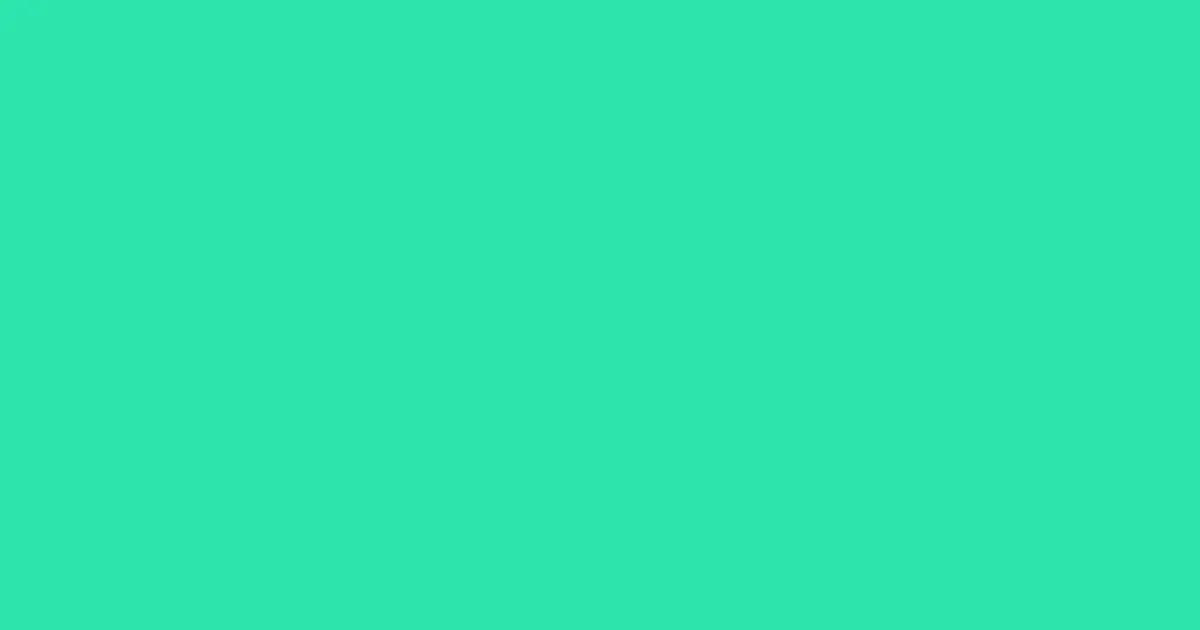 #2ce5ac caribbean green color image