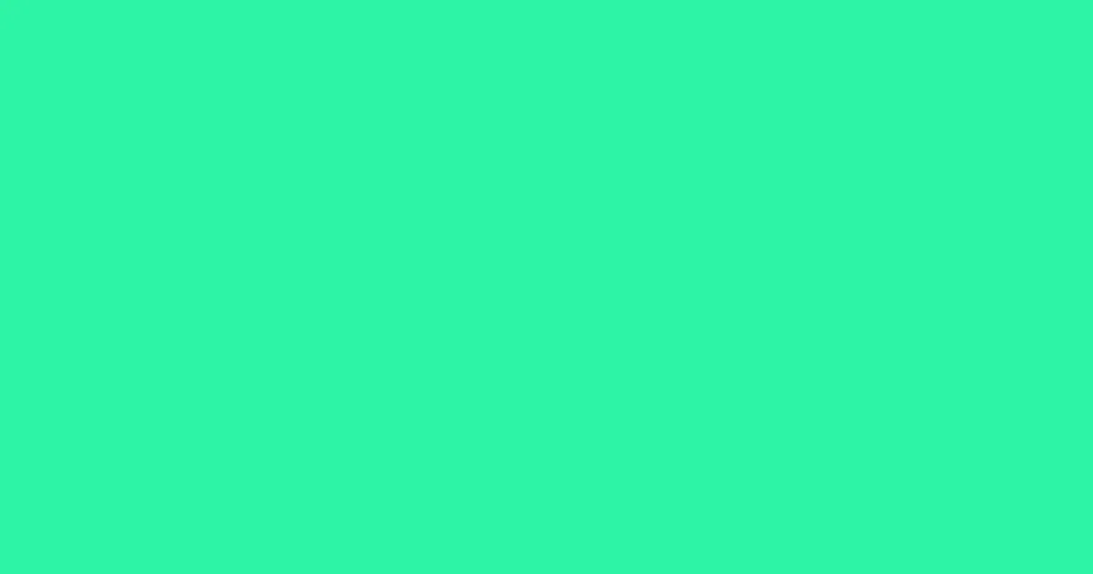 #2cf4a5 caribbean green color image