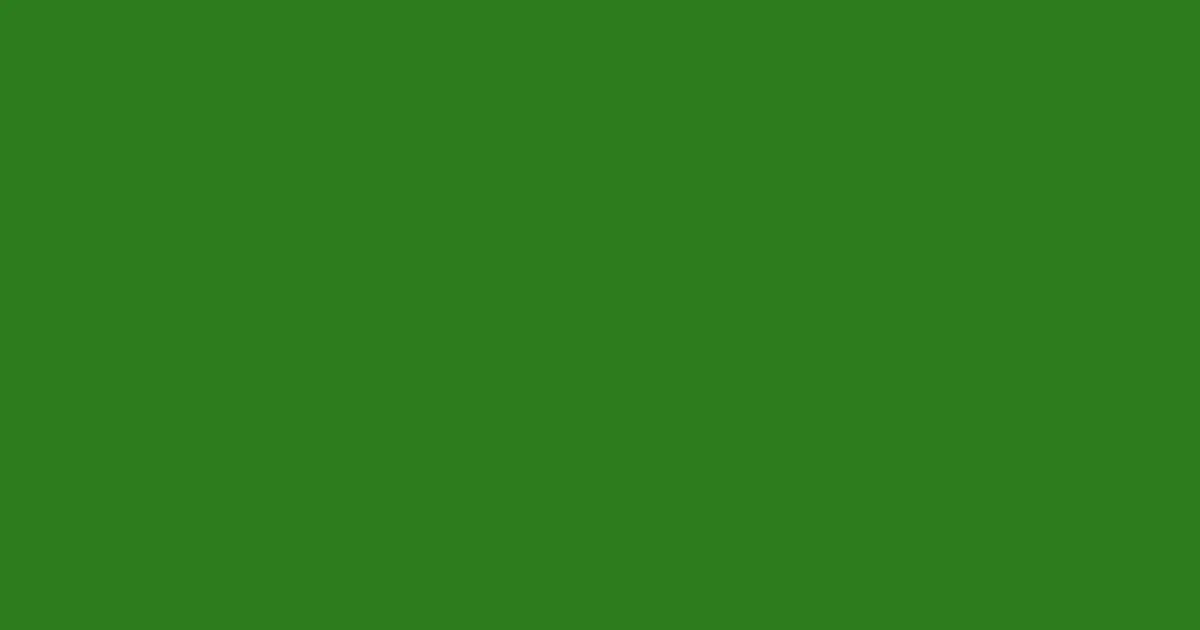 #2d7c1d forest green color image