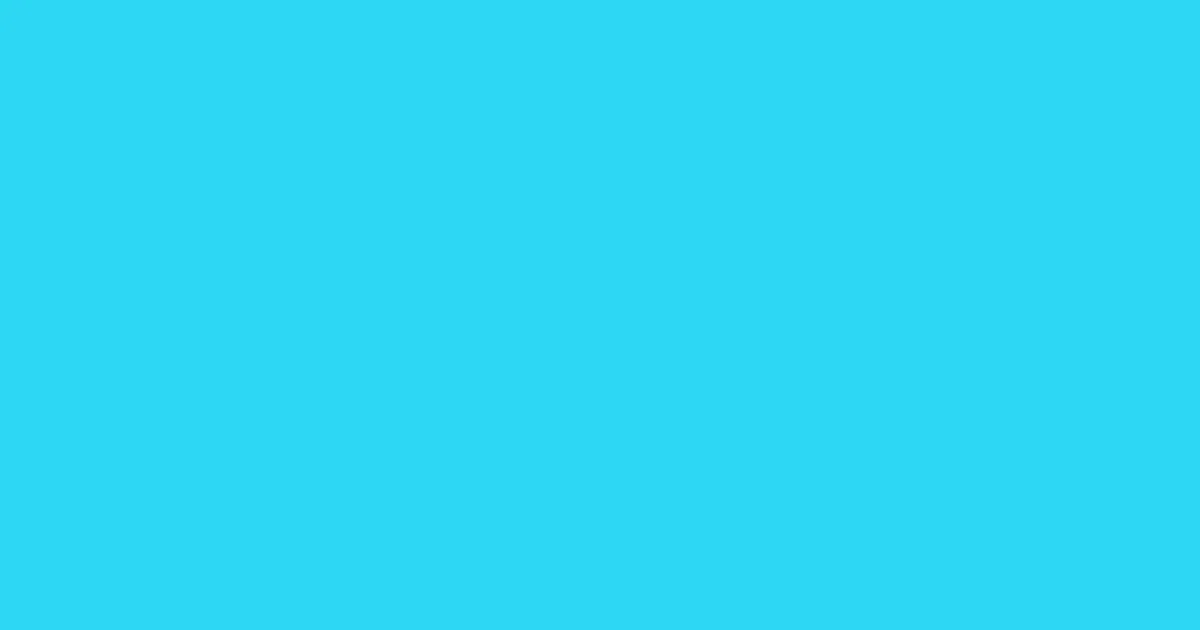 #2dd7f4 bright turquoise color image